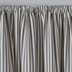 Linford Stripe Unlined Slot Top Curtains -Curtain Series 30884903