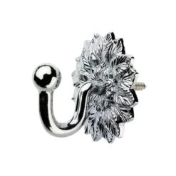 Leaf Backplate Curtain Tieback Hooks