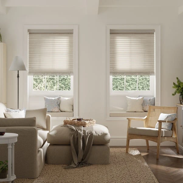 Stone Ariella Fauxwood 50mm Slats Venetian Blind 6 Stone Ariella Fauxwood 50mm Slats Venetian Blind - Image 4
