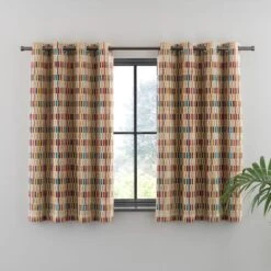 Pelosa Cut Velvet Eyelet Curtains -Curtain Series 30896929 alt05