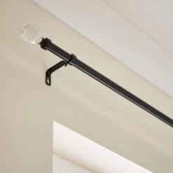 Crystal Ball Extendable Metal Eyelet Curtain Pole -Curtain Series 30897844