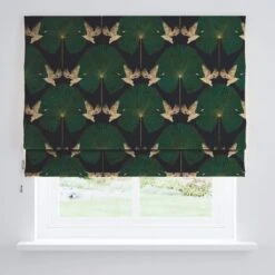 Luxe Crane Velour Blackout Roman Blinds -Curtain Series 30899399 alt03