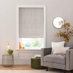 Boucle Natural Roman Blind -Curtain Series 30899449
