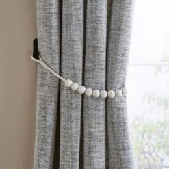 Half Wooden Beads Tieback -Curtain Series 30901296