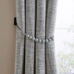 Half Wooden Beads Tieback -Curtain Series 30901300