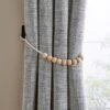 Half Wooden Beads Tieback 1 Half Wooden Beads Tieback -Curtain Series 30901338