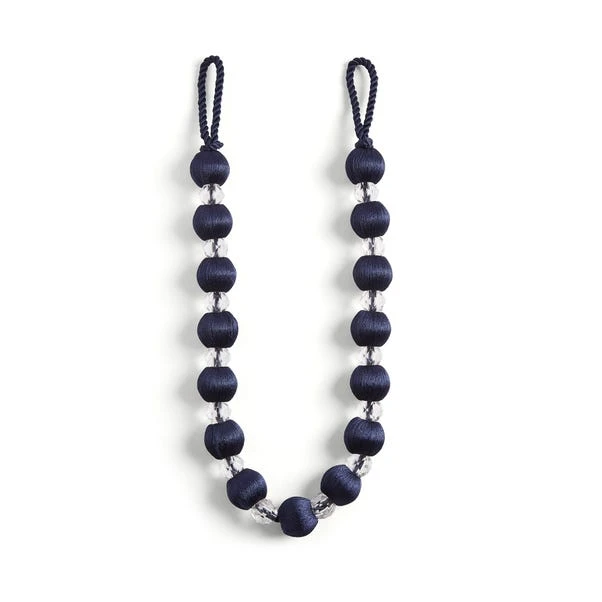 Opulence Navy Crystal Tieback 4 Opulence Navy Crystal Tieback - Image 2