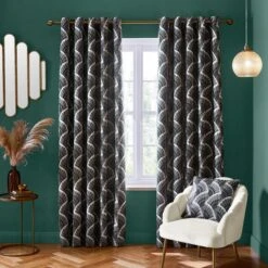 Fan Jacquard Eyelet Curtains 37 Fan Jacquard Eyelet Curtains -Curtain Series 30902084 alt01