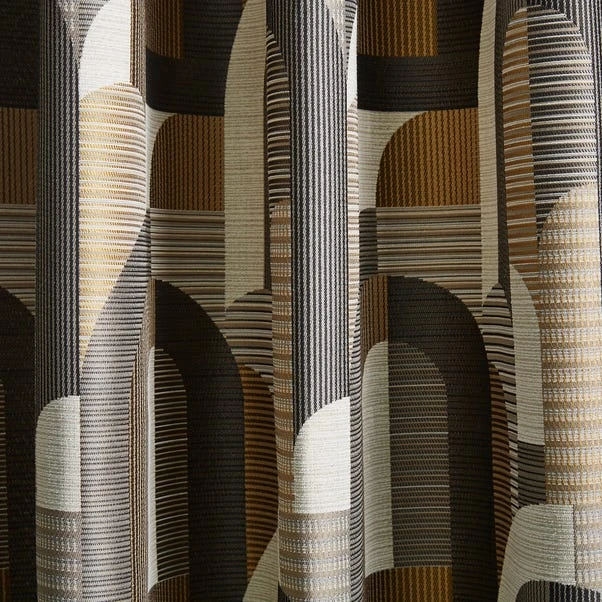 Alvin Geometric Jacquard Eyelet Curtains 15 Alvin Geometric Jacquard Eyelet Curtains - Image 13