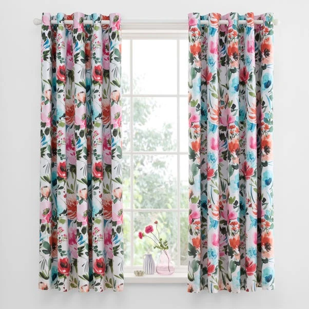 Malin Summer Blooms Blackout Eyelet Curtains 11 Malin Summer Blooms Blackout Eyelet Curtains - Image 9