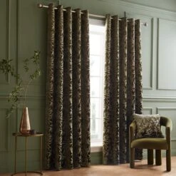 Asami Cut Velvet Eyelet Curtains -Curtain Series 30902386 alt01