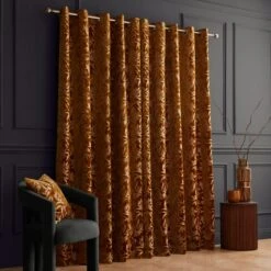 Asami Cut Velvet Eyelet Curtains -Curtain Series 30902427 alt04
