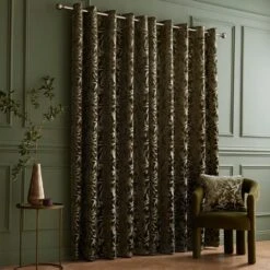 Asami Cut Velvet Eyelet Curtains -Curtain Series 30902494 alt04