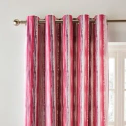 Watercolour Stripe Eyelet Curtains -Curtain Series 30902549