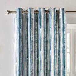 Watercolour Stripe Eyelet Curtains -Curtain Series 30902560