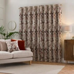 Zen Jacquard Eyelet Curtains -Curtain Series 30902632 alt04