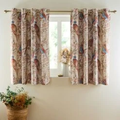 Woodland Pheasant Eyelet Curtains -Curtain Series 30903444 alt05