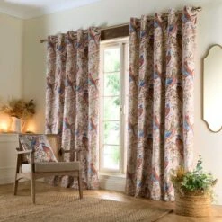 Woodland Pheasant Eyelet Curtains -Curtain Series 30903448 alt01