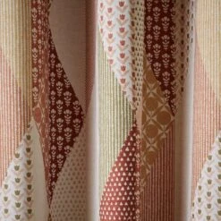 Patchwork Print Eyelet Curtains -Curtain Series 30903811 alt02