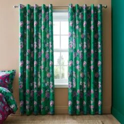 Milanna Blooms Eyelet Curtains -Curtain Series 30904193 alt01