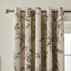 Bridget Etched Floral Blackout Eyelet Curtains -Curtain Series 30904216