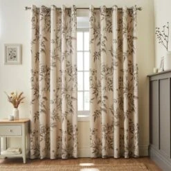 Bridget Etched Floral Blackout Eyelet Curtains -Curtain Series 30904216 alt01