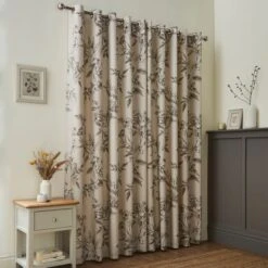 Bridget Etched Floral Blackout Eyelet Curtains -Curtain Series 30904282 alt04