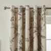 Bridget Etched Floral Blackout Eyelet Curtains -Curtain Series 30904303
