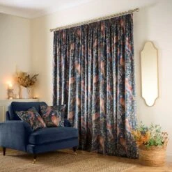 Woodland Pheasant Pencil Pleat Curtains -Curtain Series 30905733 alt04