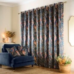 Woodland Pheasant Eyelet Curtains -Curtain Series 30905737 alt04