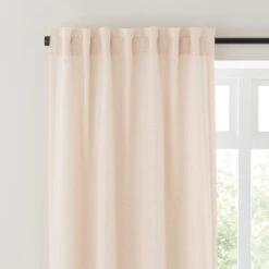 Touch Of Linen Unlined Tab Top Curtains -Curtain Series 30914035