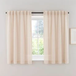 Touch Of Linen Unlined Tab Top Curtains -Curtain Series 30914035 alt05
