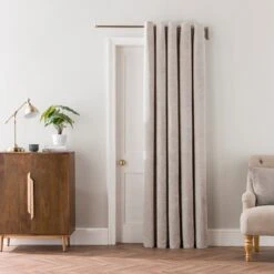 Vintage Chenille Thermal Eyelet Door Curtain -Curtain Series 30914319 alt01