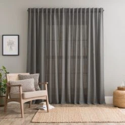 Touch Of Linen Unlined Tab Top Curtains -Curtain Series 30915072 alt04