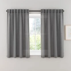 Touch Of Linen Unlined Tab Top Curtains -Curtain Series 30915072 alt05
