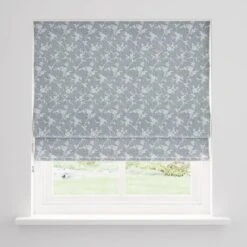 Floral Herringbone Thermal Roman Blind -Curtain Series 30919416 alt02