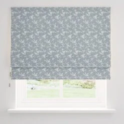 Floral Herringbone Thermal Roman Blind -Curtain Series 30919416 alt03