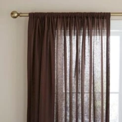 Cotton Linen Slot Top Voile Curtains -Curtain Series 30920271