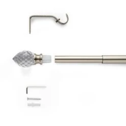 Teardrop Extendable Metal Curtain Pole -Curtain Series 30928109 alt02