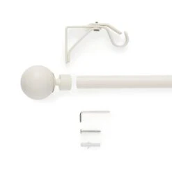 Bay Fixed Metal Eyelet Curtain Pole -Curtain Series 30928173 alt01