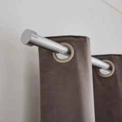Ribbed Extendable Metal Eyelet Curtain Pole -Curtain Series 30928340 alt04