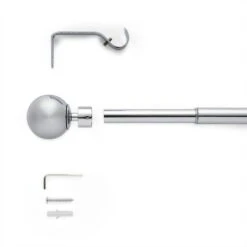 Globe Extendable Metal Eyelet Curtain Pole 41 Globe Extendable Metal Eyelet Curtain Pole -Curtain Series 30928360 alt02
