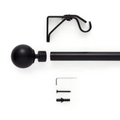 Bay Fixed Metal Eyelet Curtain Pole -Curtain Series 30928610 alt01