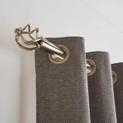 Caged Ball Extendable Metal Eyelet Curtain Pole -Curtain Series 30928626 alt04