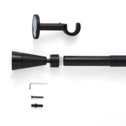 Flute Extendable Metal Eyelet Curtain Pole -Curtain Series 30928628 alt02