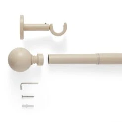 Ashton Extendable Metal Eyelet Curtain Pole -Curtain Series 30928629 alt02