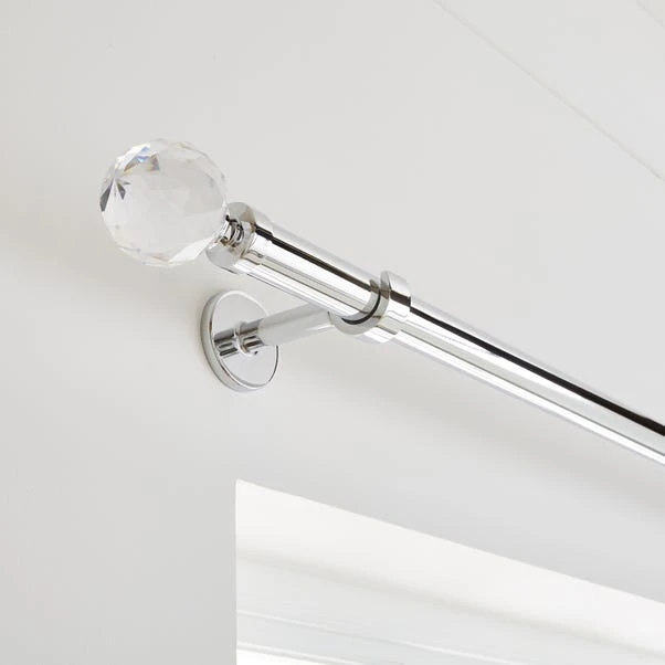 Faceted Ball Extendable Metal Eyelet Curtain Pole 9 Faceted Ball Extendable Metal Eyelet Curtain Pole - Image 7