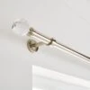 Faceted Ball Extendable Metal Eyelet Curtain Pole -Curtain Series 30928664