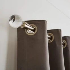 Faceted Ball Extendable Metal Eyelet Curtain Pole 25 Faceted Ball Extendable Metal Eyelet Curtain Pole -Curtain Series 30928664 alt04