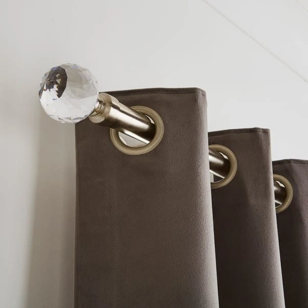 Faceted Ball Extendable Metal Eyelet Curtain Pole 6 Faceted Ball Extendable Metal Eyelet Curtain Pole - Image 4